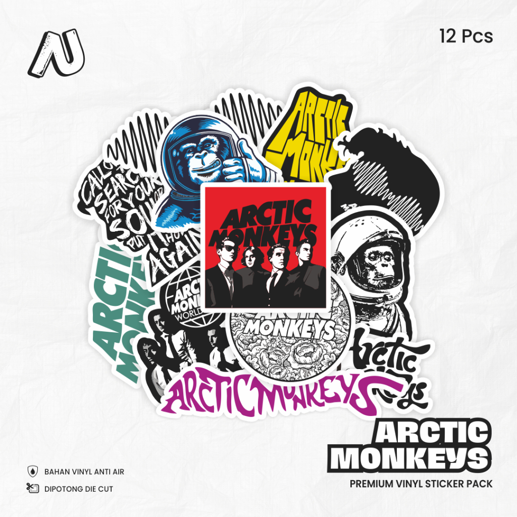 

Sticker Pack Band Arctic Monkeys Stiker Aesthetic Vinyl Waterproof Laptop HP Motor Anti Air Keren
