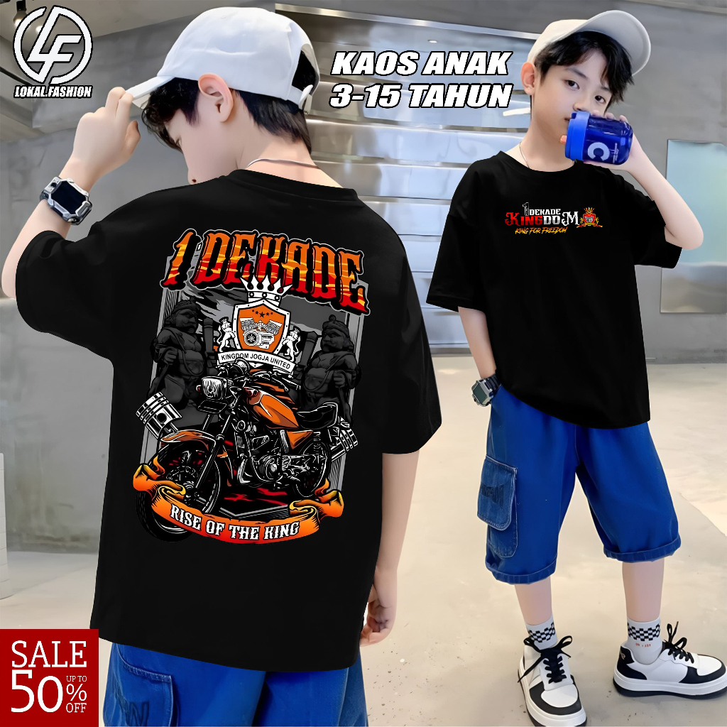 KAOS ANAK ANNIV KINGDOM JOGJA UNITED (1 DEKADE) t shirt rxking