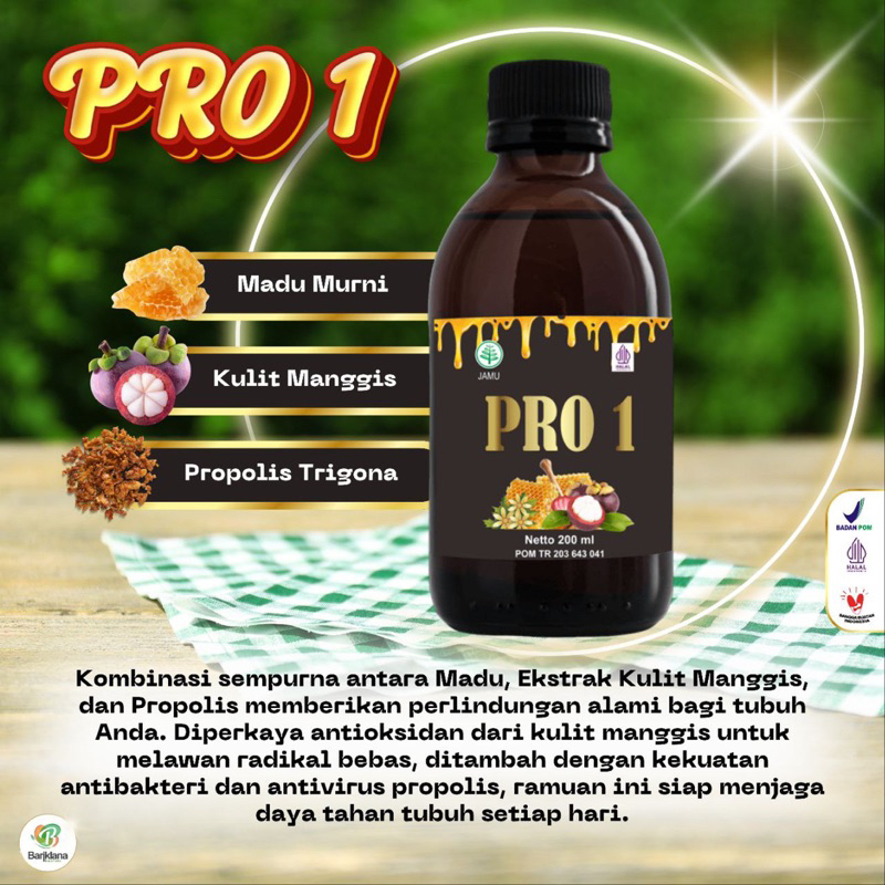 

PRO 1 - Madu Murni, Kulit Manggis, & Propolis Trigona