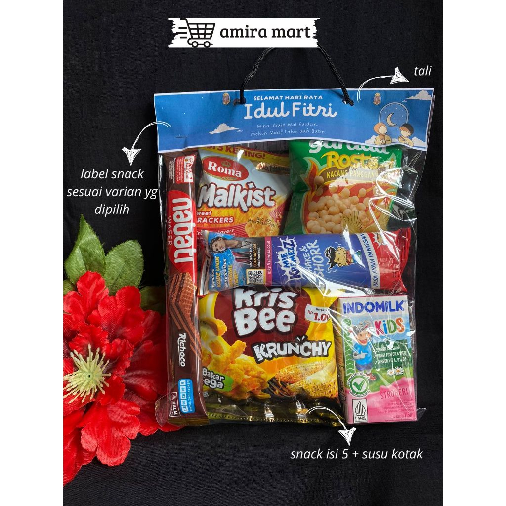 

Hampers Snack Idul Fitri Termurah THR Anak Parcel Kemasan Anak Anak Isi Snack & Susu Kotak