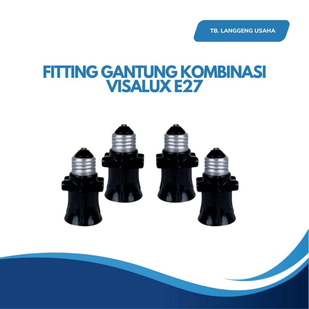 LU VISALUX FITTING FITING PITING KOMBINASI DUDUKAN LAMPU PLAFON GANTUNG COLOK COLOKAN KOMBINASI CABA