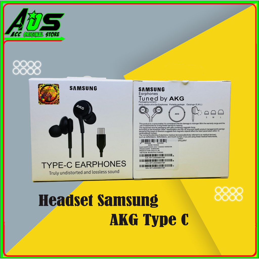 Headset Earphones AKG Samsung S25 / S25Plus / S25 Ultra 5G Type C Original