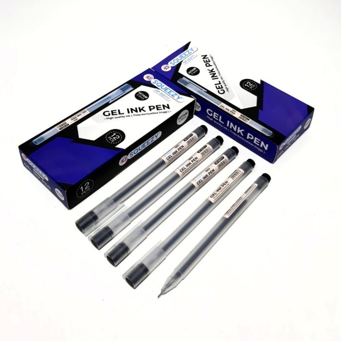 

GEL PEN SQUEEZY GP-SQ777 0.5MM HITAM ISI 12