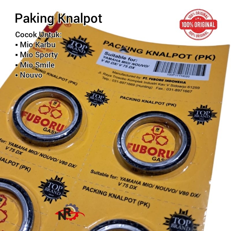 Paking Knalpot Packing Knalpot Mio Asbes Gasket Knalpot Mio Sporty Mio Smile Soul Karbu Nouvo Fuboru