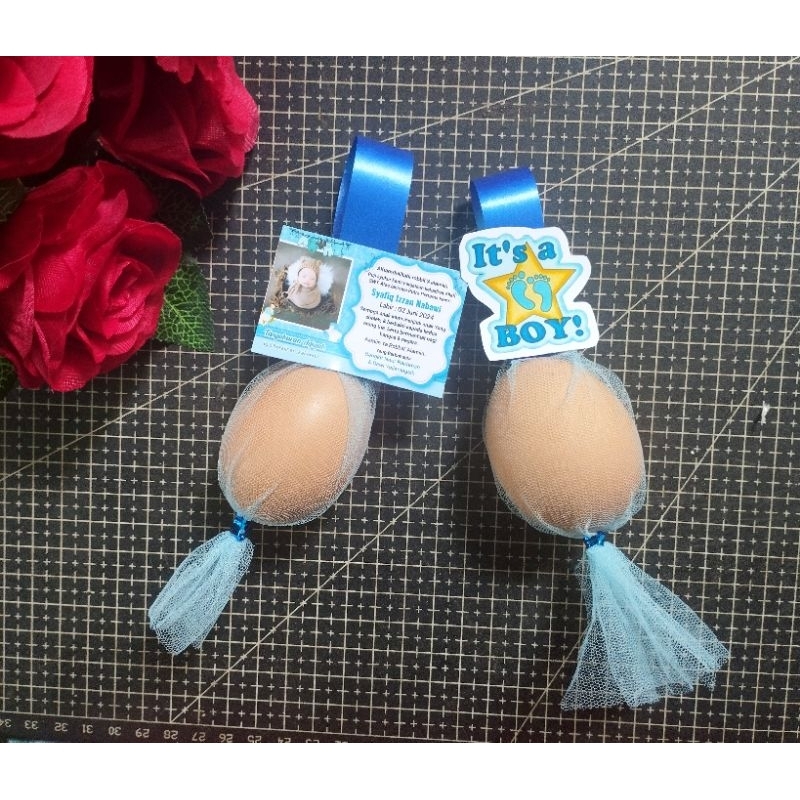 Tempat telur aqiqah tile / wadah telur aqiqah / tempat telur marhaban murah