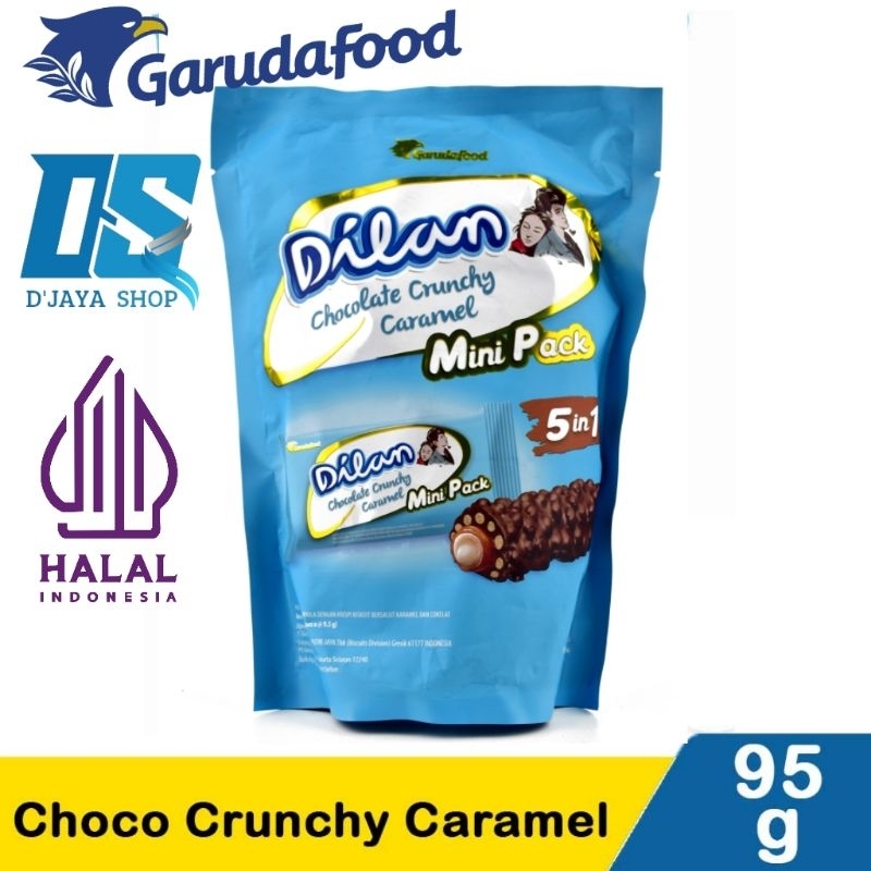 

Dilan Chocolate Crunchy Caramel Isi 10pack × 9'5g