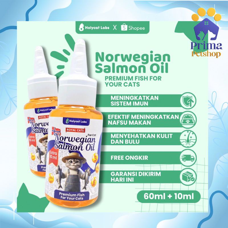 Royal care Norwegian Salmon Oil Premium fish oil minyak ikan kucing cat