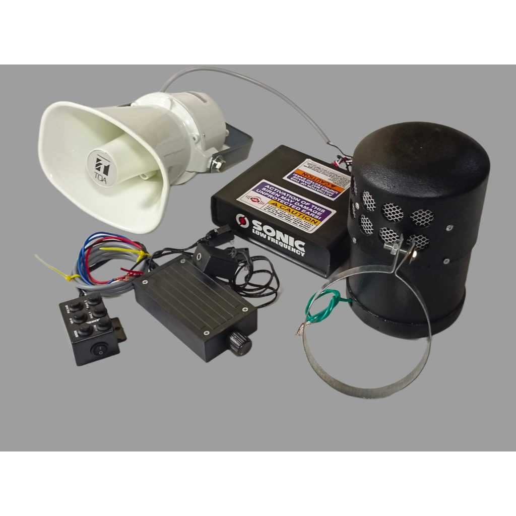 Modul Sirine Low Freq 4inch Tabung Low Frekuensi 100watt Include Modul Senken lowfreq toa original 1