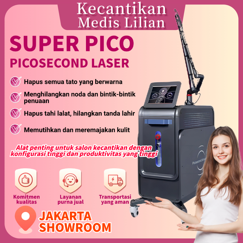 Super Picosecond Laser Honeycomb laser tattoo removal laser bintik penghapusan bekas jerawat alat ke