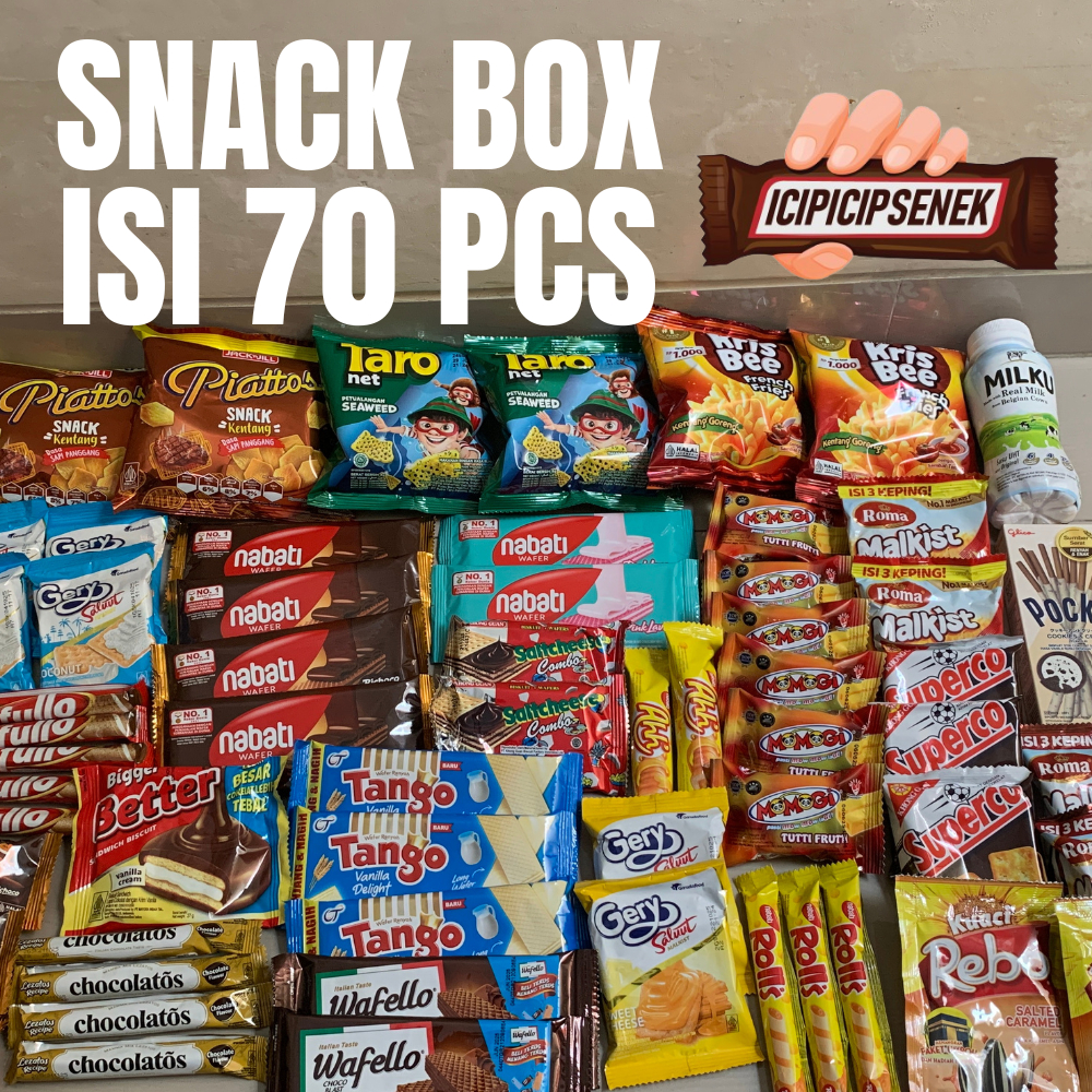 

Paket Snack Box isi 70 pcs Murah meriah