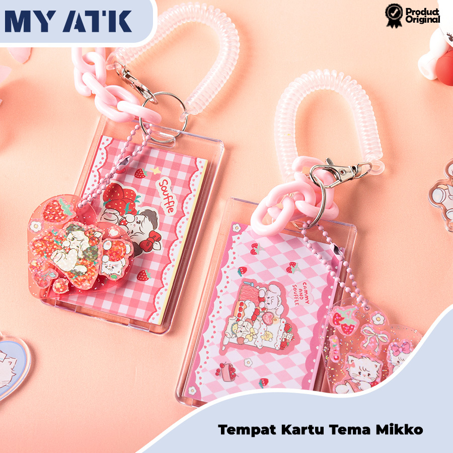 

DIY Tempat Kartu Id Card Holder Mikko Pink Name Tag