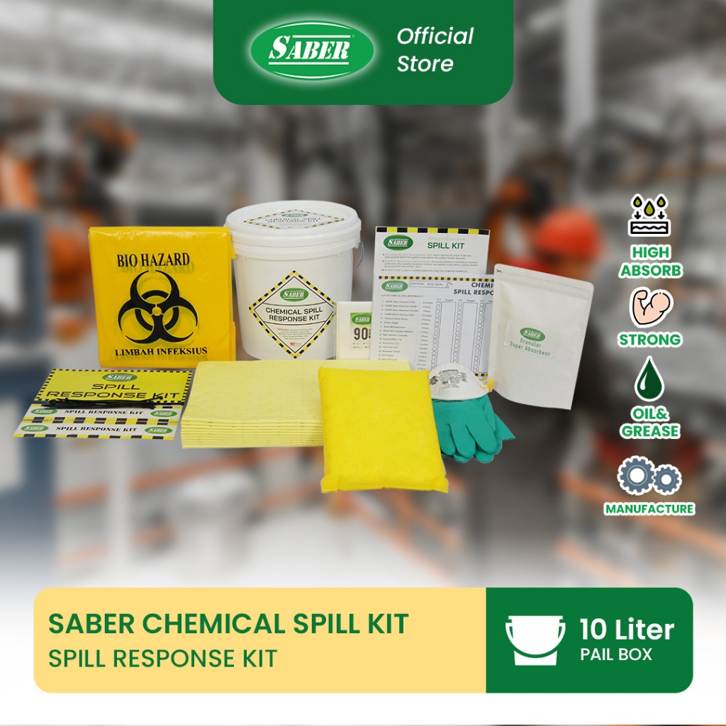 SABER CHEMICAL SPILL RESPONSE KIT - PAIL 10 LITER - SC10-SK/PL