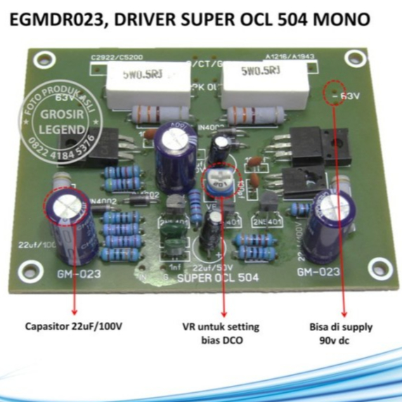 KIT DRIVER POWER SUPER OCL, 500W, GM-023