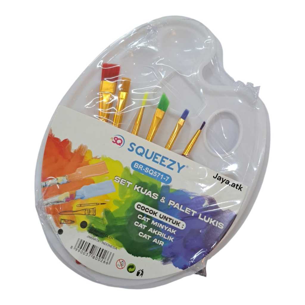 

PALET + KUAS CAT LUKIS AIR MINYAK AKRILIK SET PALET KUAS ISI 6 PCS PERALATAN MEWARNAI MELUKIS