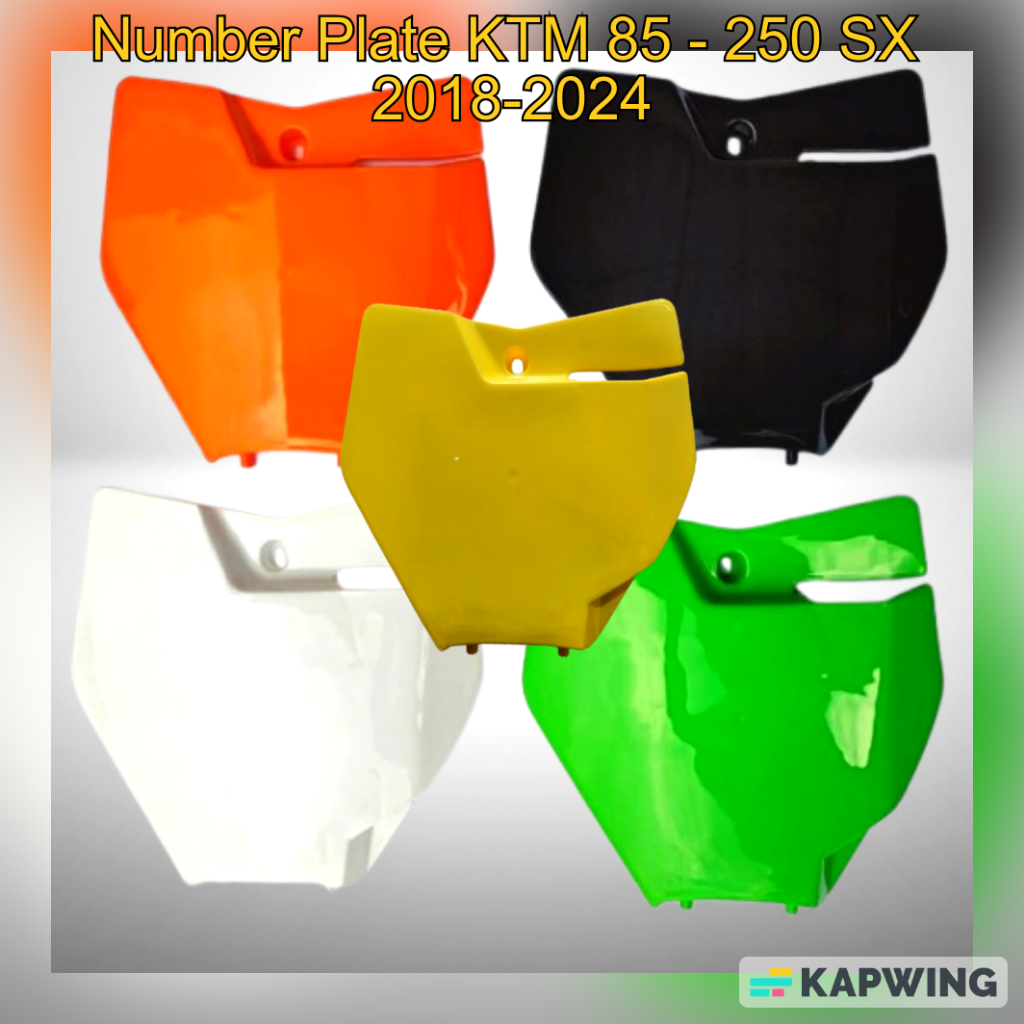 Papan Nomor KTM 250, Cover Papan Nomer KTM 85, Papan start KTM 250 sixday