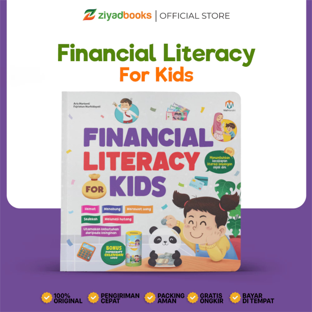 Finnancial Literacy For Kids - Belajar Menabung untuk Anak - Play Book - Buku Pengenalan Uang