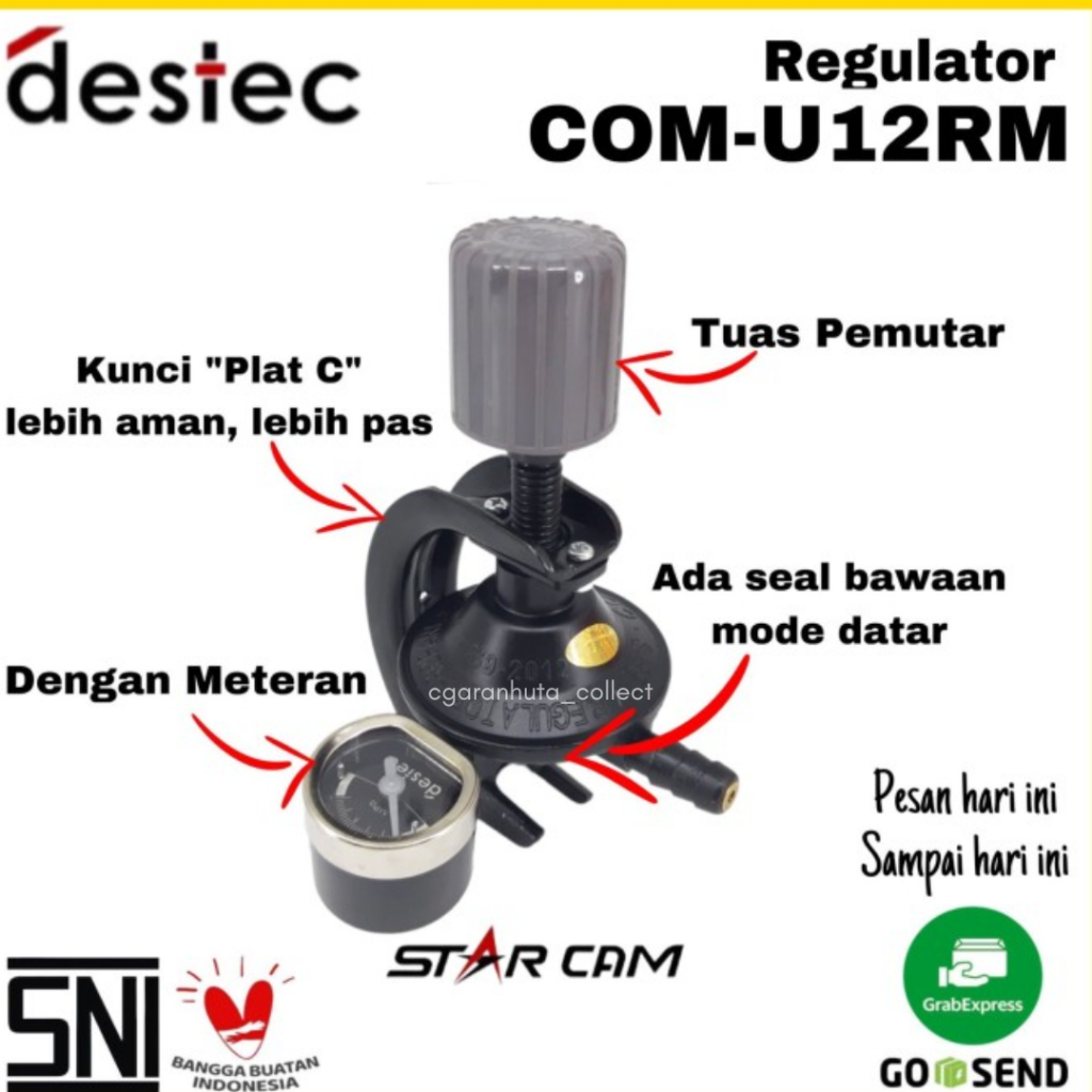 Regulator Gas Destec Com U 12RM & Com U 12R - Regulator Destec Tekanan Rendah