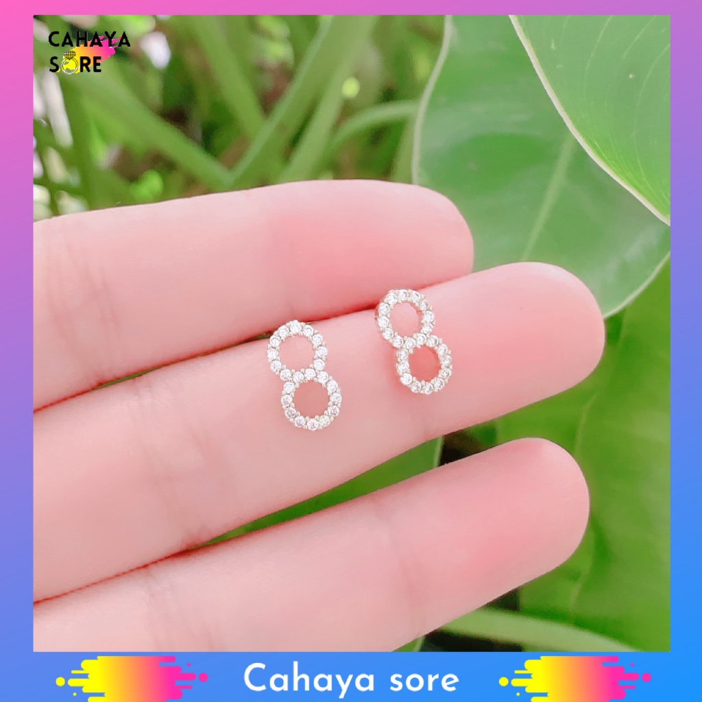 Anting Xuping Gold Anting Dewasa Model Clip Permata Baris AD02