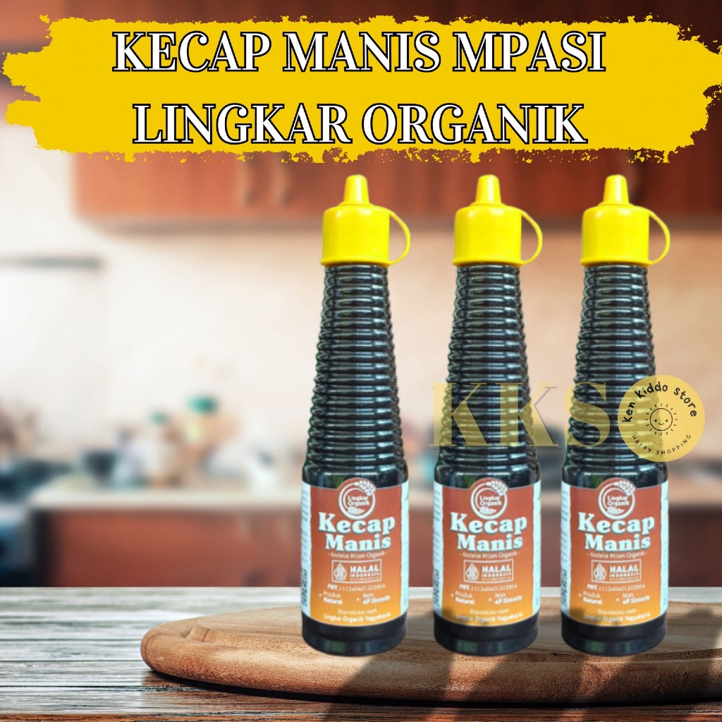 

LINGKAR ORGANIK Kecap Manis Organik Sehat Non MSG & GMO 150ML