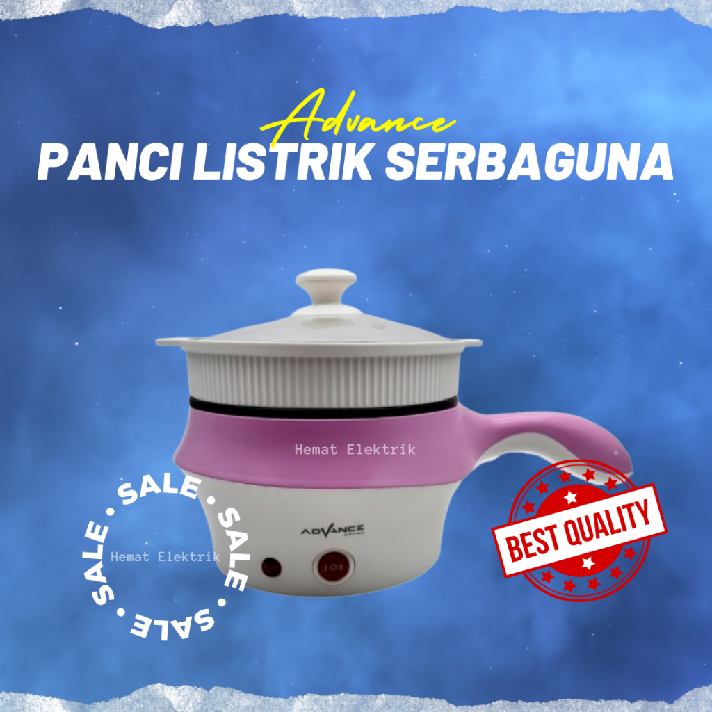 Panci Listrik Advance Serbaguna 1,5 Liter  Multifungsi Cooking Pot Garansi 1 Tahun
