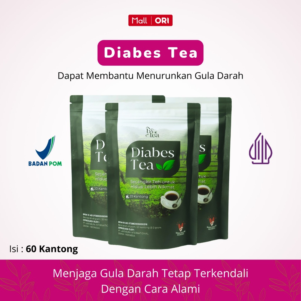 

Paket 3 Pouch | Byetea Diabes Dapat Membantu Menormalkan Kadar Gula Darah