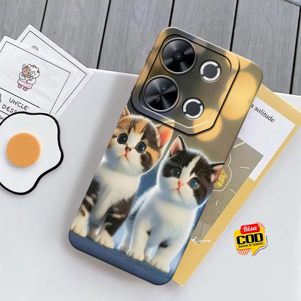 Case Itel P65 Terbaru - Casing Itel P65 - ALLZORA [ CATS ] - Kesing Hp Itel P65 - Cassing Hp - Silik