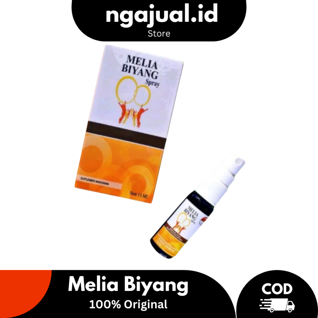 Melia Biyang Spray HGH Original Ada Barcode 15ML