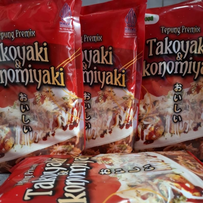 

Tepung premix takoyaki okonomiyaki 1kg Titiandfood tepung takoyaki instant murah halal tepung premix takoyaki halal MUI