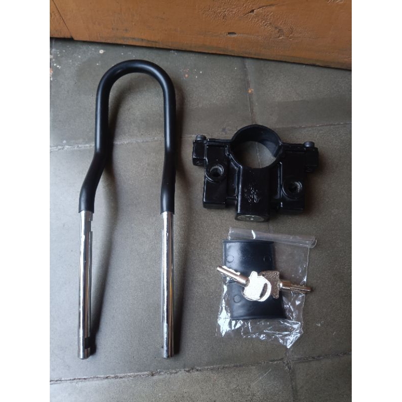 Gembok kunci ganda roda depan Honda Astrea grand impressa legenda kirana prima win original baru fed