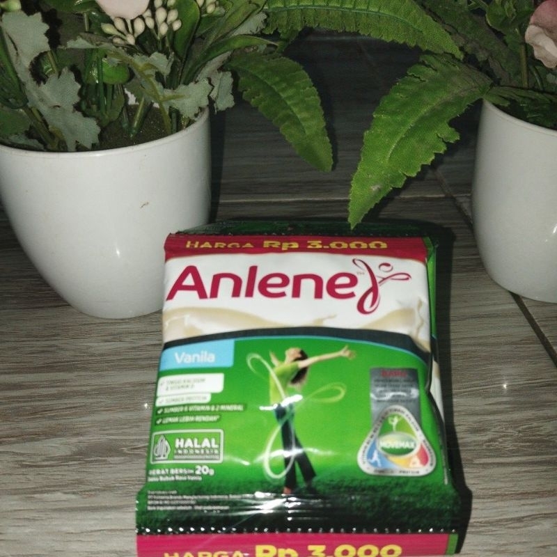 

Anlene susu bubuk sachet vanila 20g Rp. 2.700