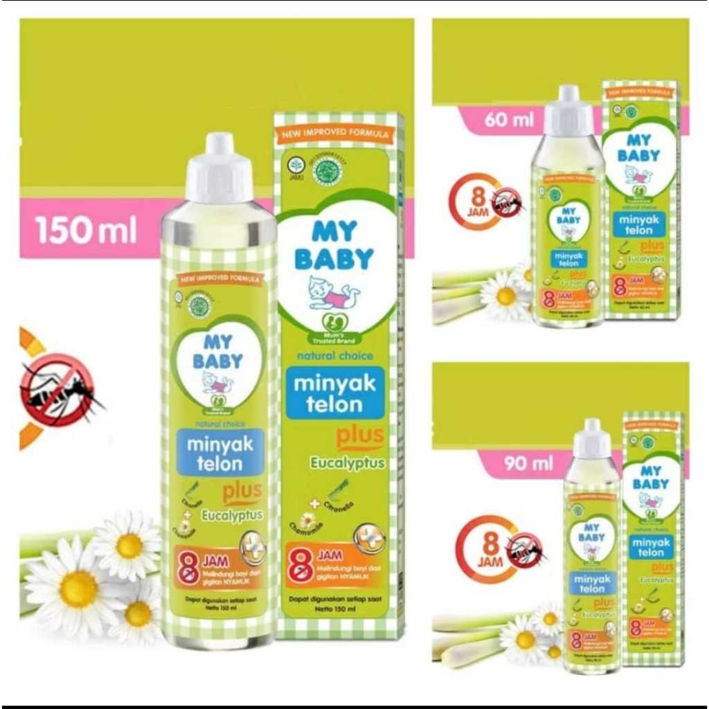 My Baby 150ML - Minyak Telon My Baby - Minyak Telon Besar - Minyak Balita - Minyak Telon 60ML