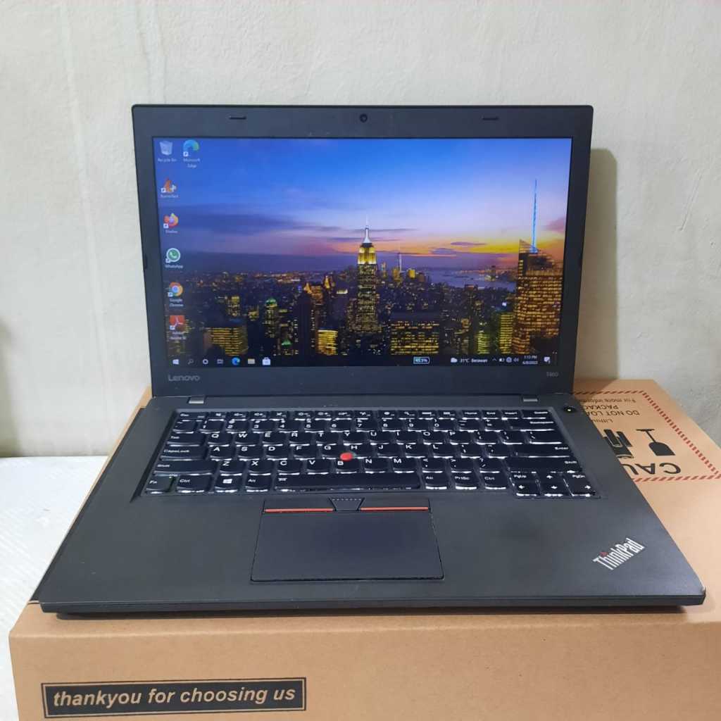 Laptop Lenovo Thinkpad T460S, Gaming, Editing, Ngebut, #Backlight, Mulus, Like New, Lengkap, Black