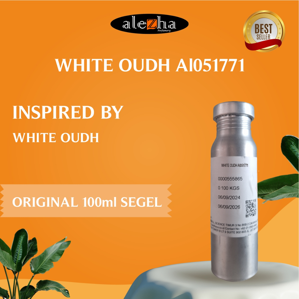 Bibit Parfum Murni WHITE OUDH / GAHARU PUTIH (KEVA) 100ml SEGEL