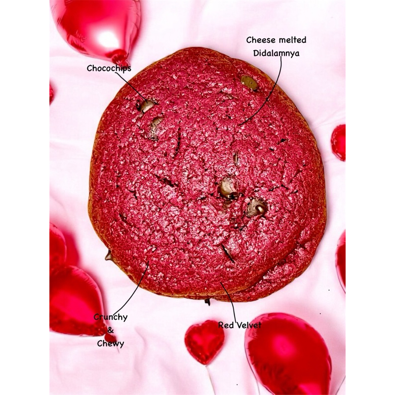 

MIN ORDER 6 PCS - Yummy Cookies - Red Velvet Soft Baked Cookies