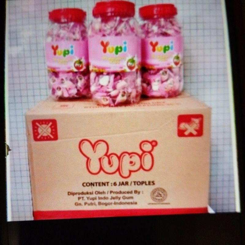 

permen yupi 1 toples isi 300 gr