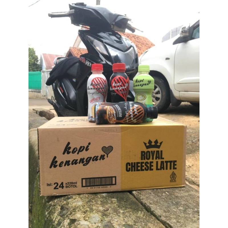 

kopi kenangan rasa royal cheese latte & japanese matcha 220ml