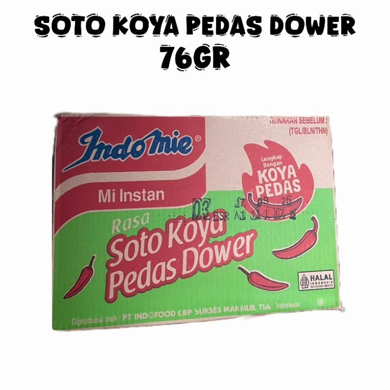 

INDOMIE SOTO KOYA PEDAS DOWER 76G