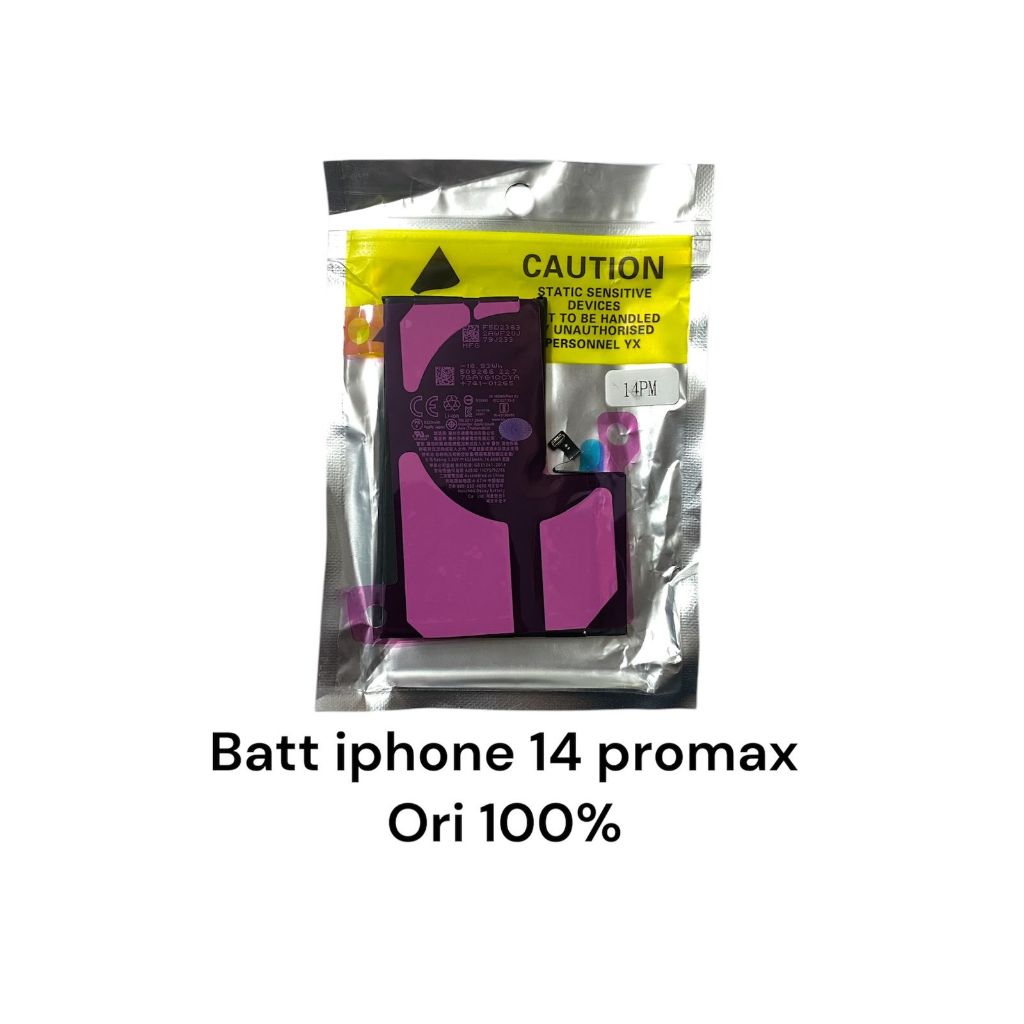ORI VC 100% - Baterai Iphone 14 PRO MAX Double Power Batre Batrai Battery Dual  HP Handphone Apple I