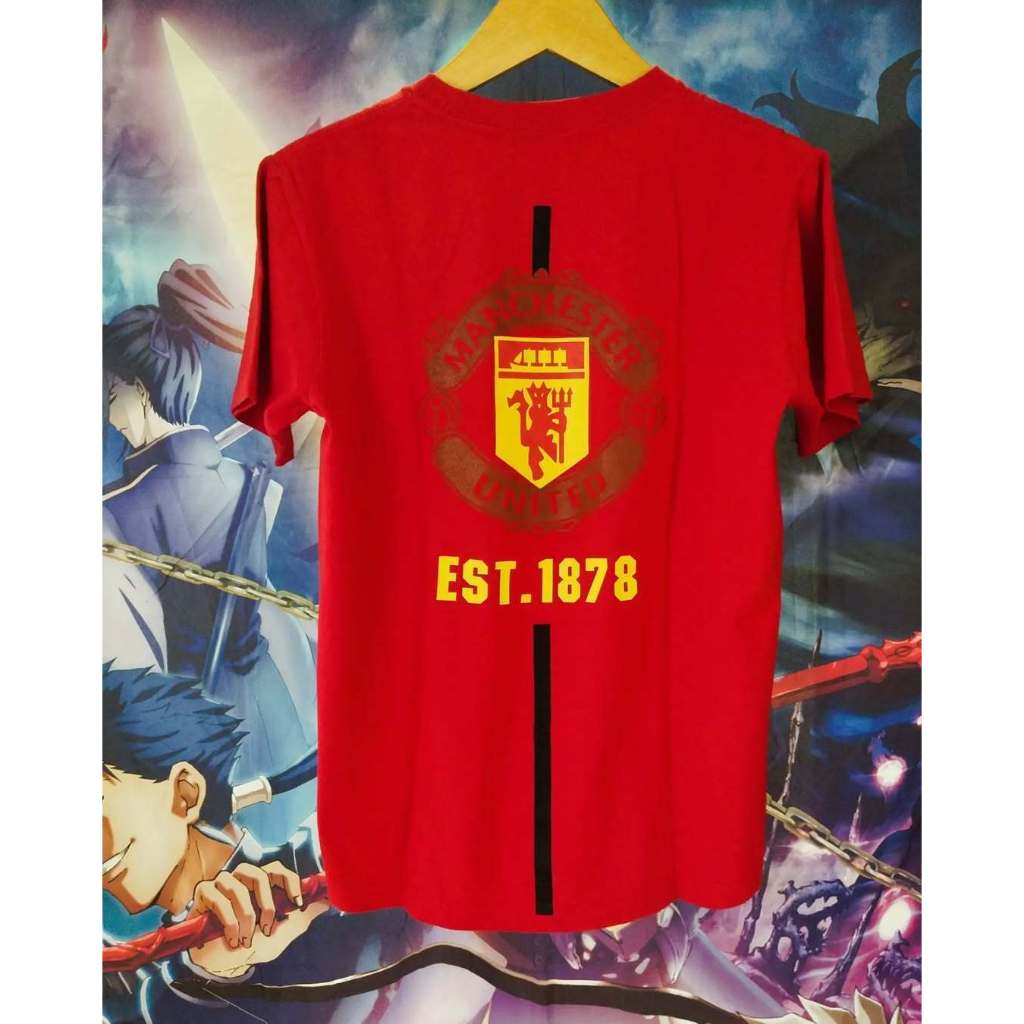 Vintage Manchester United x Nike Merch Red Tee Kaos Tshirt Original Second Merch Japan Korea Brand V