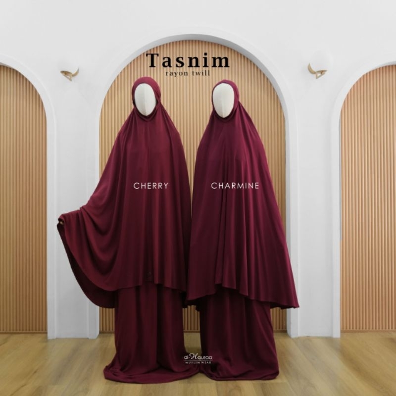 ALHAURAA Daily Mukena Tasnim Rayon Twill - Mukenah Dewasa by Al-Hauraa Muslim Wear