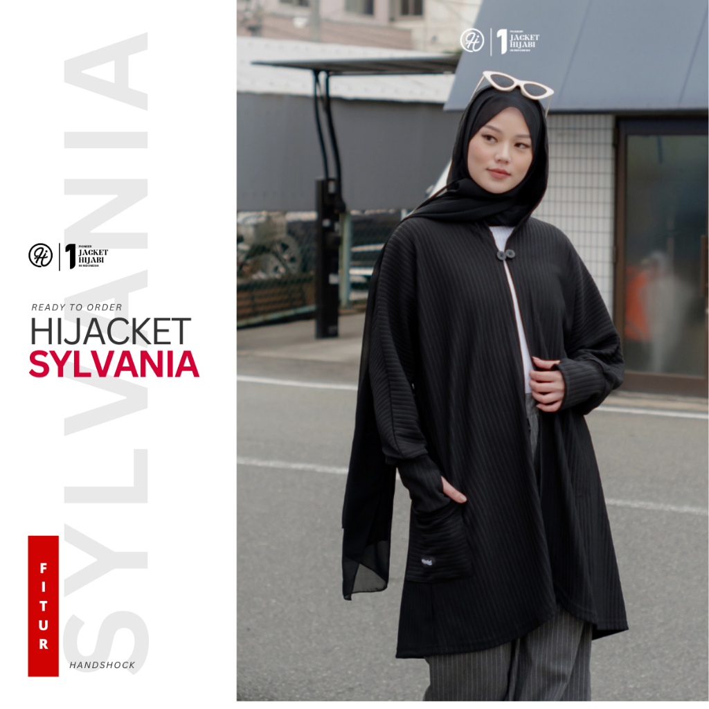 HIJACKET - Jaket Hijaber Sylvania | Jaket Rajut Panjang | Outerwear Hijaber | Jaket Panjang Muslimah