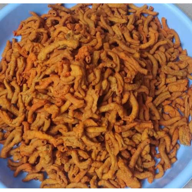 

cemilan usus crispy berbagai rasa enak gurih fress isi 250 gram