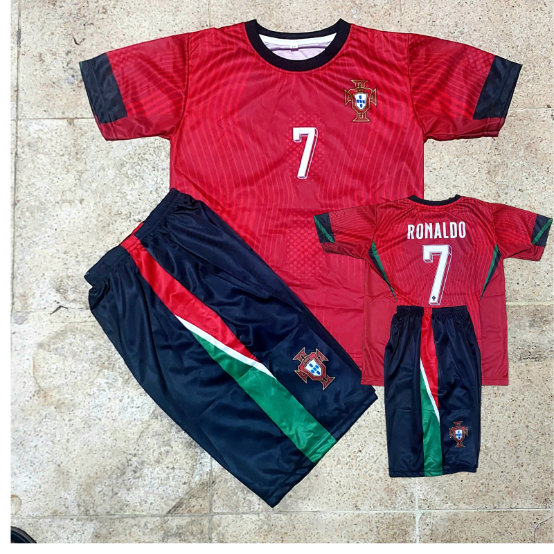 SETELAN BAJU PORTUGAL RONALDO BAJU SEPAKBOLA ANAK LAKI LAKI