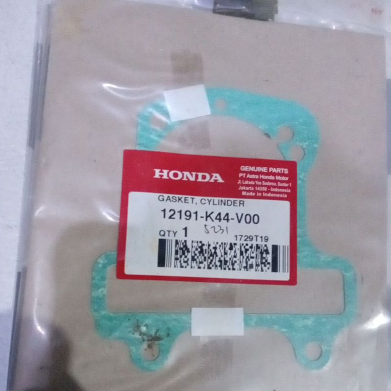 Gasket Cylinder Beat Scoopy Original honda 12191-K44-V00