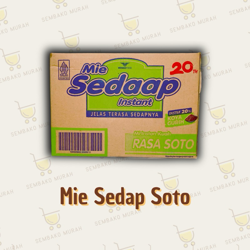 

MIE SEDAP SOTO 1 KARDUS ISI 40 PACKS