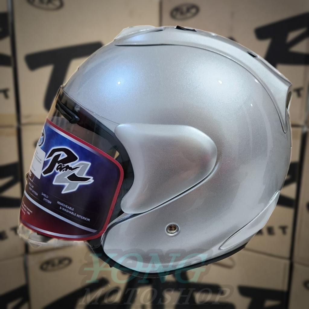 Helm TSR Ram 4 Alumina Silver Original Half Face TSR Helmet Ram4