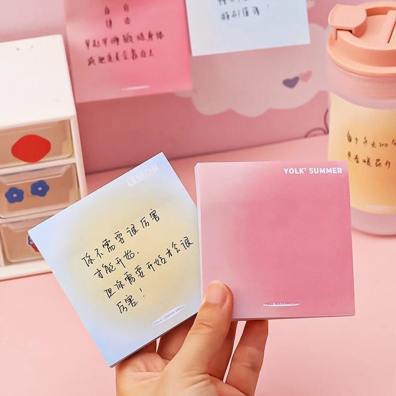 

Sticky Notes Gradasi Lucu Polos 50 Lembar Memo Tempel Gradasi Warna-Warni 50Lembar Tempelan Kertas Catatan