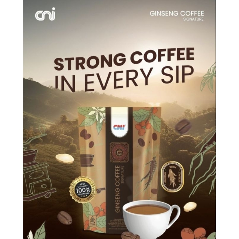 

CNI Ginseng Coffee Signature 10 Sachet Kopi Dengan Aroma, Rasa dan Khasiat yang Lebih Kuat