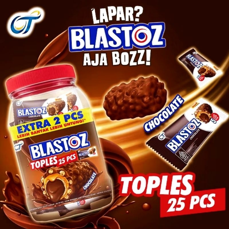 

Blastoz TOPLES chocolate mini pack isi 25 pcs 200 gram