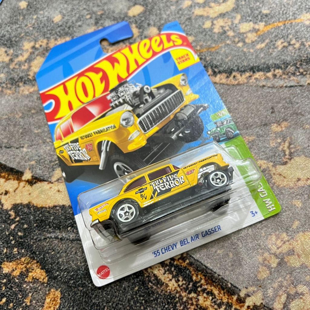 hot wheels 55 chevy bel air gasser tri five terror